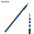 Custom 12FT Aluminum Telescopic Pole Window Cleaning Tools Lightweight Sturdy Extension Pole for Dusting Decorating Gardening