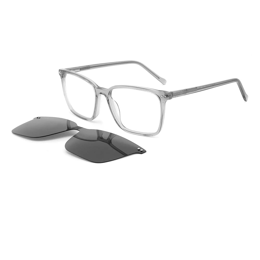 Trendy Clip on Eyewear Custom logo for Sunglasses Magnetic Lens Sunglasses