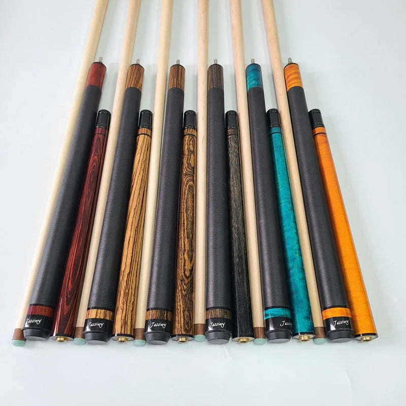Xmlivet High Quality 58inch 13mm Solid Wood Billiard Cue Sticks 3sections Pool Jump and Break Cues Billiard Punch Accessories