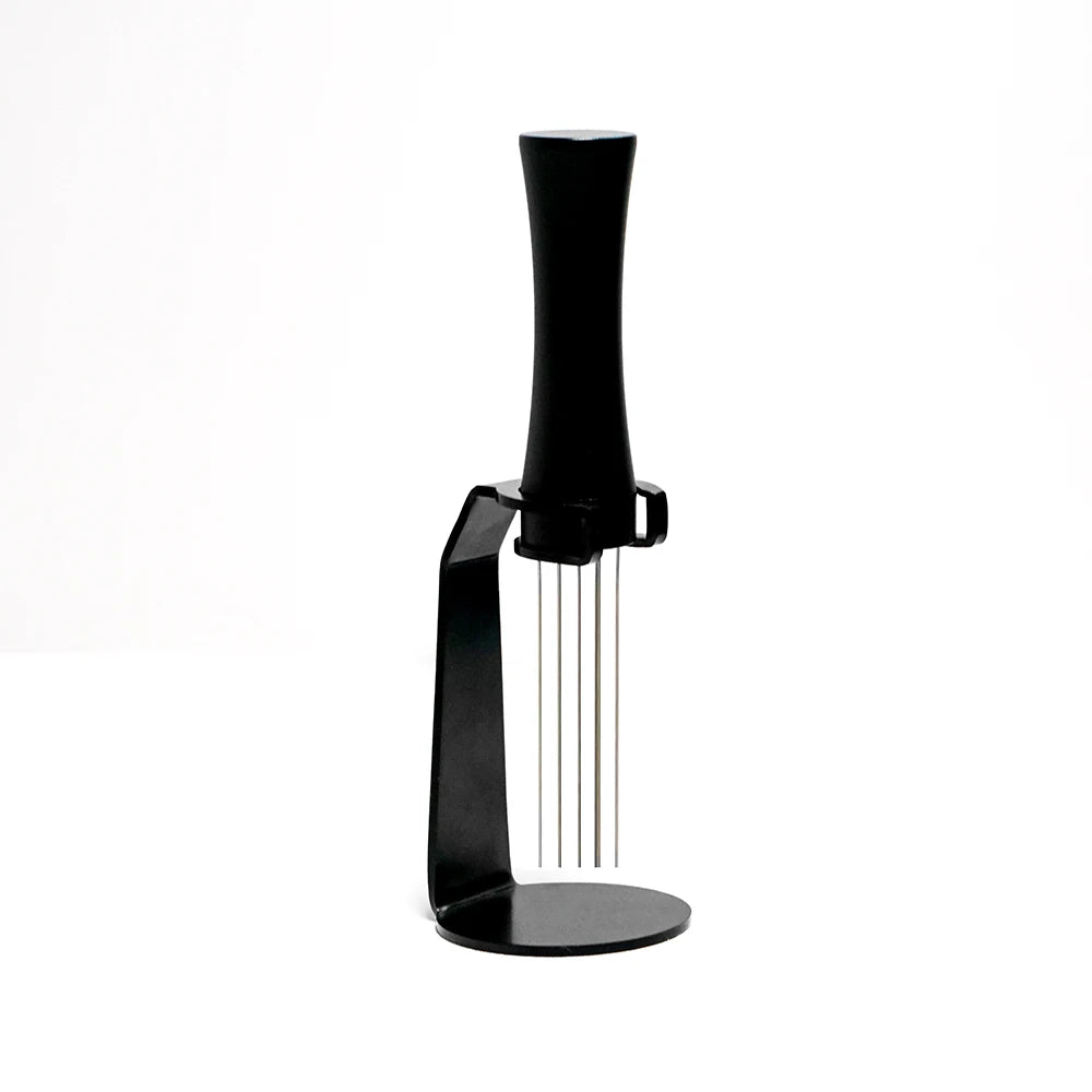 1 Set of Espresso Coffee Stirrer Hand Tampers Iron Barista Distribution Tool with Stand for E-Commerce Use
