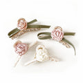 2022 New Arrived Women Hair Clips Elegant Fabric Large Women Hair Clip Acrylic Camellias Shark Hair Claw