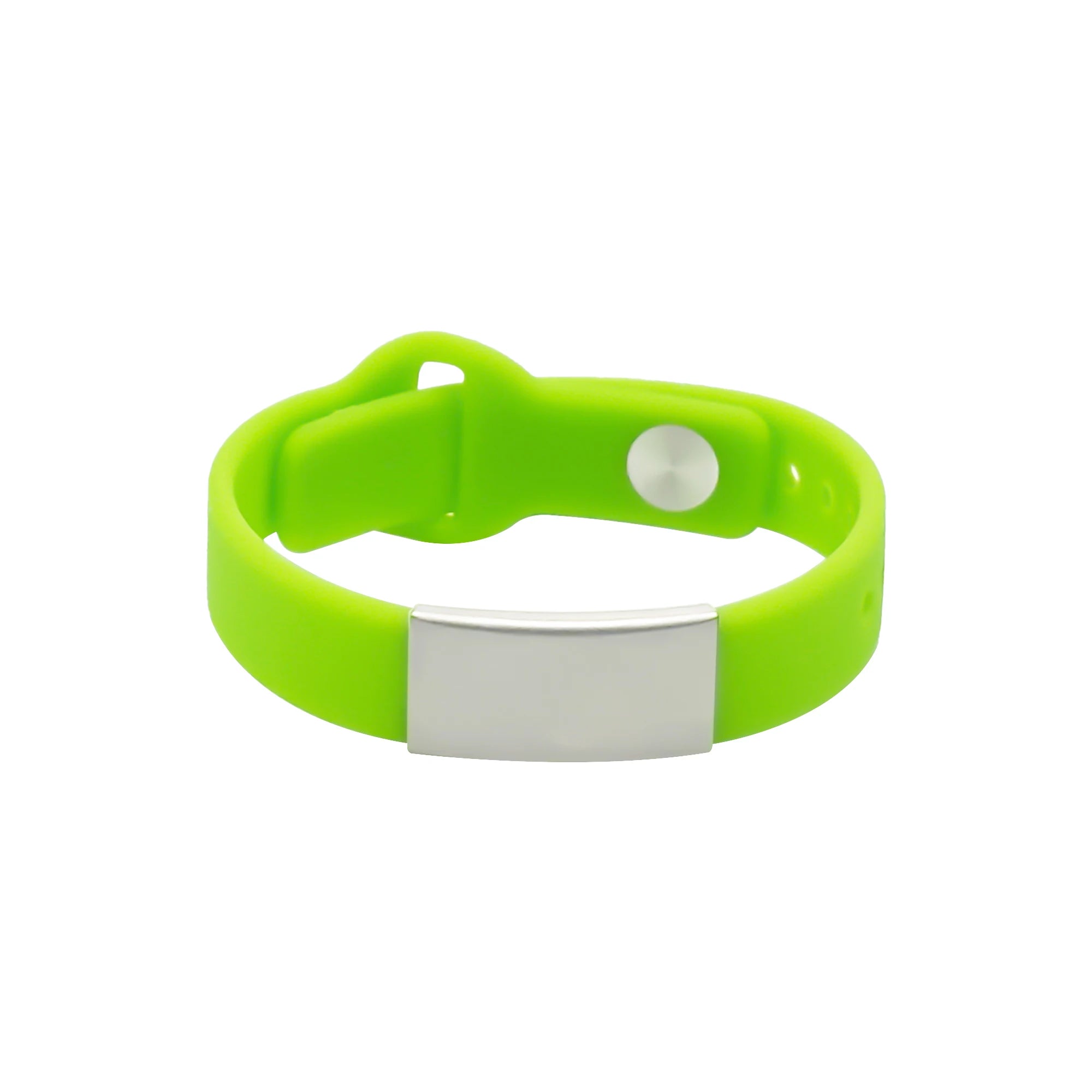 Men's and Women's Comfort Wear Soft Rubber Fashion Bangles Stainless Steel Bar Accessory