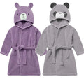 Wholesale Kids Bathrobe Custom Cotton Kids Spa Robes Hooded Kids Bathrobe With Ears Animal Design Children Bath Robe