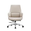 Factory Design Mid Back PU Leather Office Chair Luxury Office Desk and Chair Set for Meeting Room Executive Office Equipment