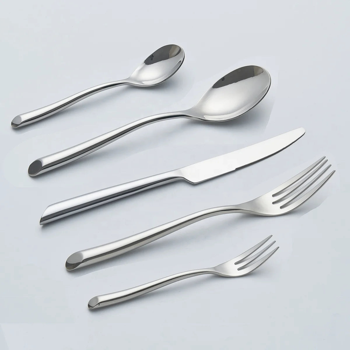 Stainless Steel Modern Cutlery Set 18/10 Silverware Set for Hotel Restaurant