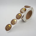 Skyline Print Adhesive Custom Gold Seal Foil Sticker MegaBDM