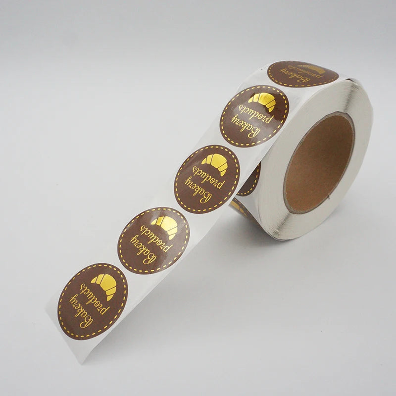 Skyline Print Adhesive Custom Gold Seal Foil Sticker MegaBDM