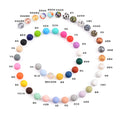 15mm Hot Sale DIY Bpa Free Baby Chewable Teether Toy Silicone Teething Round Bulk Large Beads for Baby