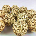 Natural Eco-Friendly Rabbit Grass Grinding Ball Dutch Pig Parrot Gnawing Toy Woven Rattan Willow Playing Ball
