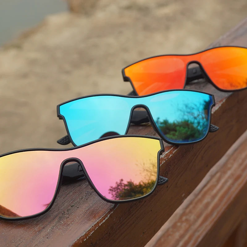 HUBO 508 TR90 Sunglasses Polarized UV Protection PC Lenses Transparent Yellow Red Men Women Youth Outdoor Golf Fishing Wholesale