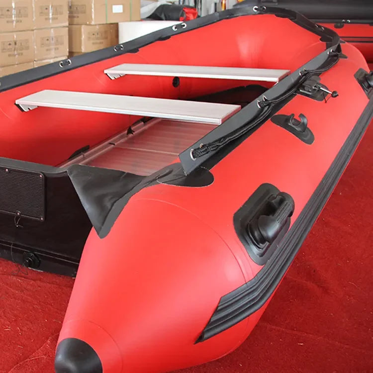 4 5 6 Person Inflatable Rescue Boat Rubber Rowing Speed Boat with Outboard Motor for Sale