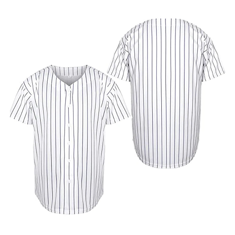 Cheap Blank Fashion Baseball Uniform Shirts Wholesale Custom Pinstripe Baseball Jersey for Men