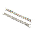 Silver/Gold Clear AB Wholesale Trendy Rhinestone Pave Bikini Connector for Women Swimwear