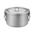2L High-capacity Camping Titanium Pot Ultralight Rice Soup Cooker Multi-functional Cooker Outdoor Portable Open Fire Cookware
