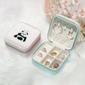 Travel Square Flannel Velvet Jewelry Storage Case Necklace Organizer Ring Gift Box with Embroidery