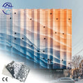 Perforated Aluminum Waterproof Fireproof Curtain Wall Panel for Modern Villa Hotel Mall & Hospital Exterior Facade