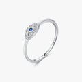 Trendy Platinum Plated Wedding Jewelry for Women 925 Sterling Silver Minimalist Dazzling Clear Zircon Ring