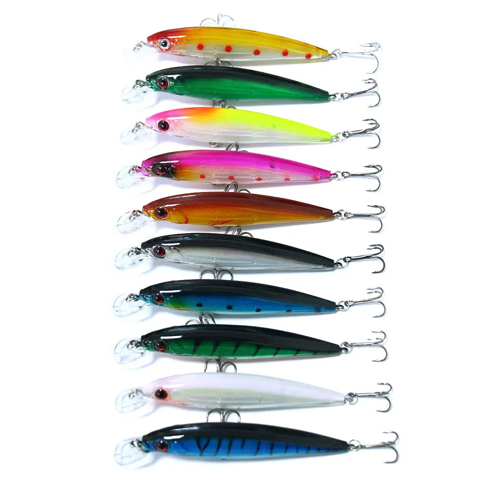 Hengjai New Artificial Fishing Tackle  Minnow Lure for Trolling Lures Baits  13.4g 11cm