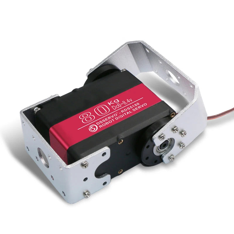 Robot Digital Servo RDS5160 60KG RDS5180 80KG 7.4V Waterproof Servo Dual Axis With U Mounting Bracket for RC Robotic