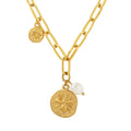 Antique Stainless Steel Relief Freshwater Pearl Insect Pendant Necklace Brand Gold Plated Trendy for Parties and Weddings