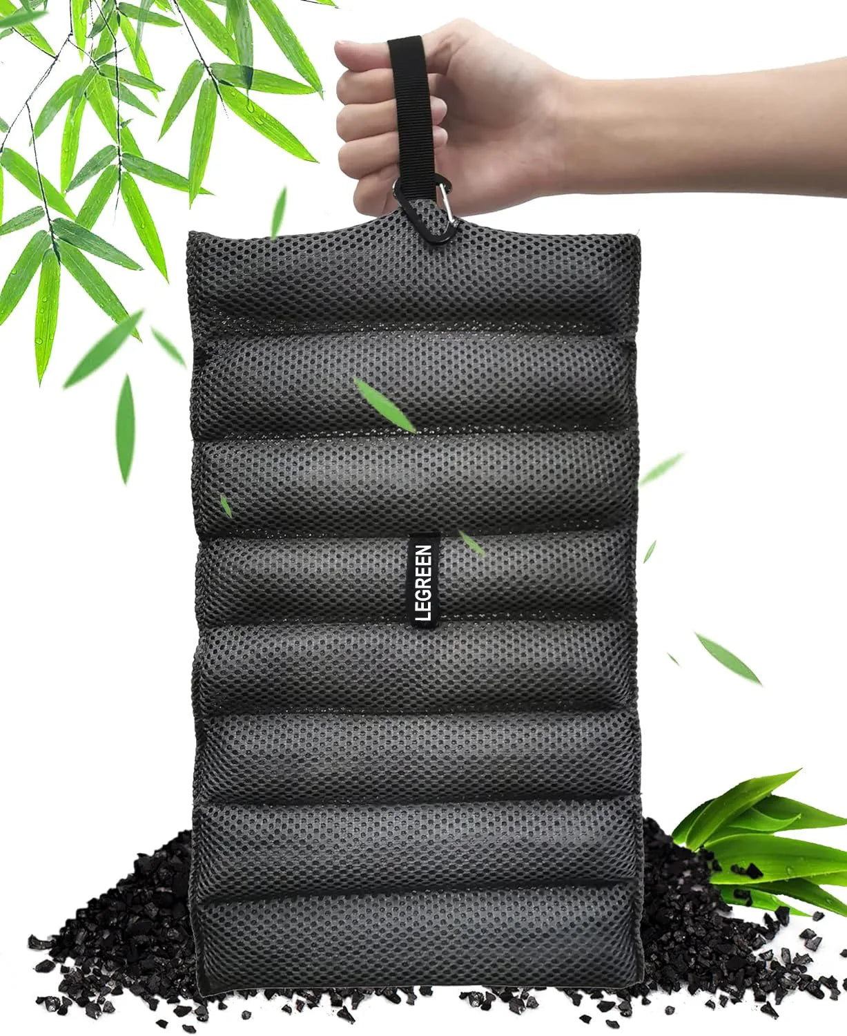 300g Bamboo Charcoal Air Purifying Bag Reusable Eco-Friendly Natural Activated Charcoal Odor Purifier for Home Car Pets
