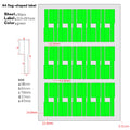Factory Wholesale A4 Printable Cable Labels Color Blank Network Cable Stickers
