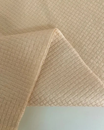 Disposable Dry Towel Wiping Cloth Material Natural Color Bamboo Fiber EF Pattern Spunlace Non-Woven Fabric