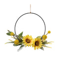 2024 Artificial Sunflower Thorn Ball Wreath Wall Hanging New Design Decorative Flowers and Plants