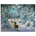 Diamond Art Painting Deer Elk Diamond Mosaic Picture Of Rhinestones Christmas Trees Gift Home Decor ASF1053