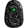 Certified Grade a Natural Ink Green  Jadeite Ink Jade Zodiac Dragon Jade Pendant Dragon Ice Seed Pendant Jewelry Wholesale