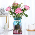 Hot Sales Nordic Style Transparent Mini Crystal clear Glass Flared Flower Vase for Wedding Decor