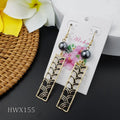 Bijoux Hawaiian Pearl Jewelry Top Selling Geometric Gold Plumeria Flower Earrings