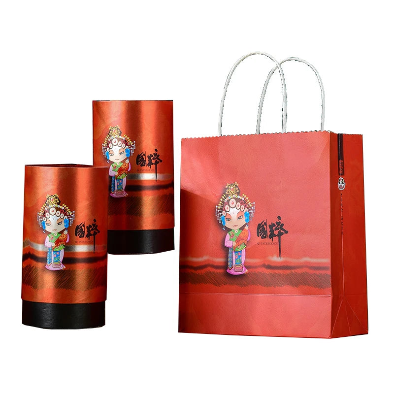 Food Grade Recycled China Tea Packaging Tube Cans With Bag Custom Packaging Eco Friendly Manufactory  Kraft Gift Paper Tube Box