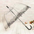Customized Logo Transparent Printed Clear Apollo Transparent Straight Vinyl Umbrella