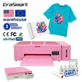 High Cost Performance Erasmart Pink Digital A3 DTF Printer XP600 Pet Film 13Inch Dtf Printer With Pink Oven for Any Textile