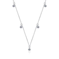 Moissanite Jewelry S925 Silver Moissanite Necklace Women Fine Plated VVS Diamond Chain