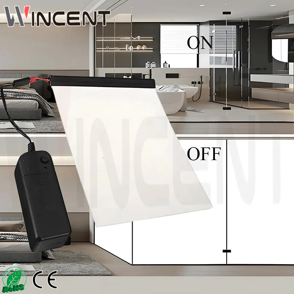 WINCENT Hot Sale Transmittance 91% Dimming Pdlc Smart Film for Glass PDLC Film