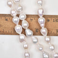 Wholesale Price AA Natural Freshwater Baroque Water Drop Pearls Strand 5-10mm Small Drop Baroque Pearl String