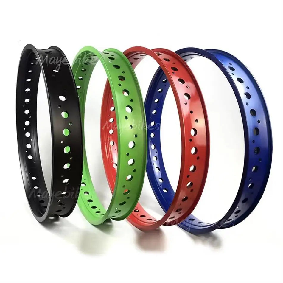 Multicolor Electrical Fat Bikes Snow Bike Wheel Rims 26X4.0 Inches Electric Beach Bicycle Wheels Rim