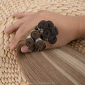 Thick End Russian Human Virgin Remy Hair Hand Tied Weft Invisible Double Drawn Handtied Weft
