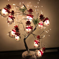 LED Christmas Snowman String Lights Home Decoration Christmas Tree Holiday Party Decoration Lantern Pendant