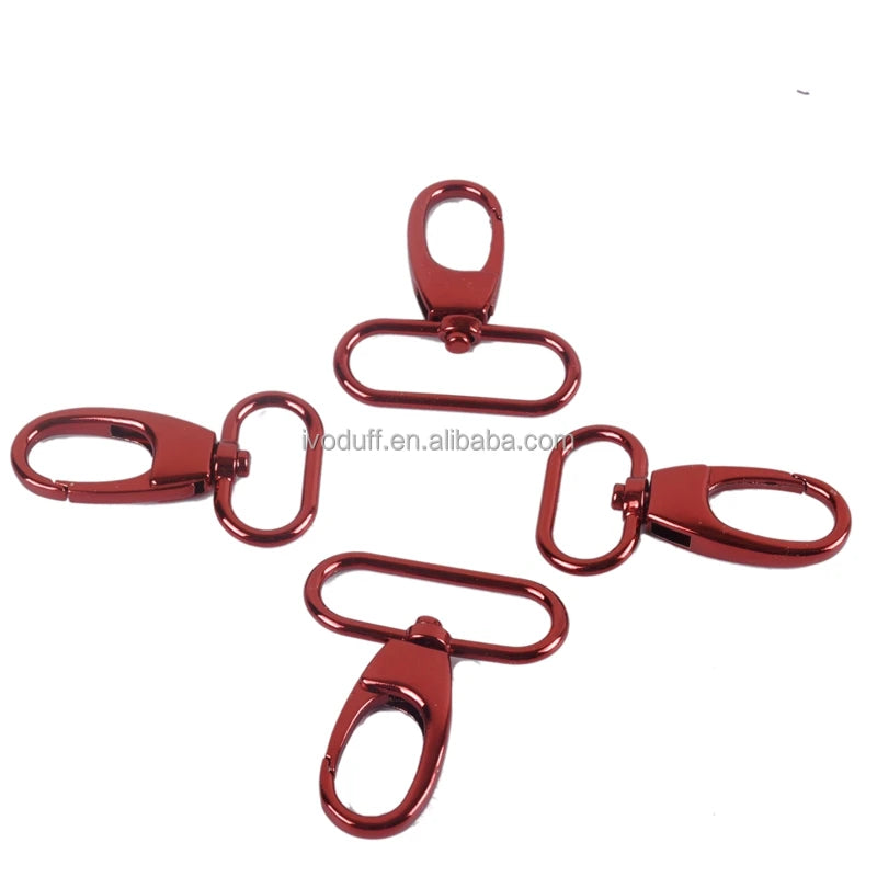 Wholesale Red Color Metal Snap Hook Swivel Snap Buckle Dog Swivel Hook for Handbag Accessories