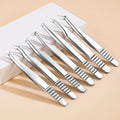 High Quality Stainless Steel Eyelash Tweezers Manufacturer Professional Pointed Tip for Eyebrow Makeup Beauty Tool