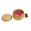 Hot Selling Handmade Yarn Bowls Sewing Crochet Knitting Yarn Balls Storage Bowl Round Bamboo Yarn Bowl With Removable Lid MegaBDM