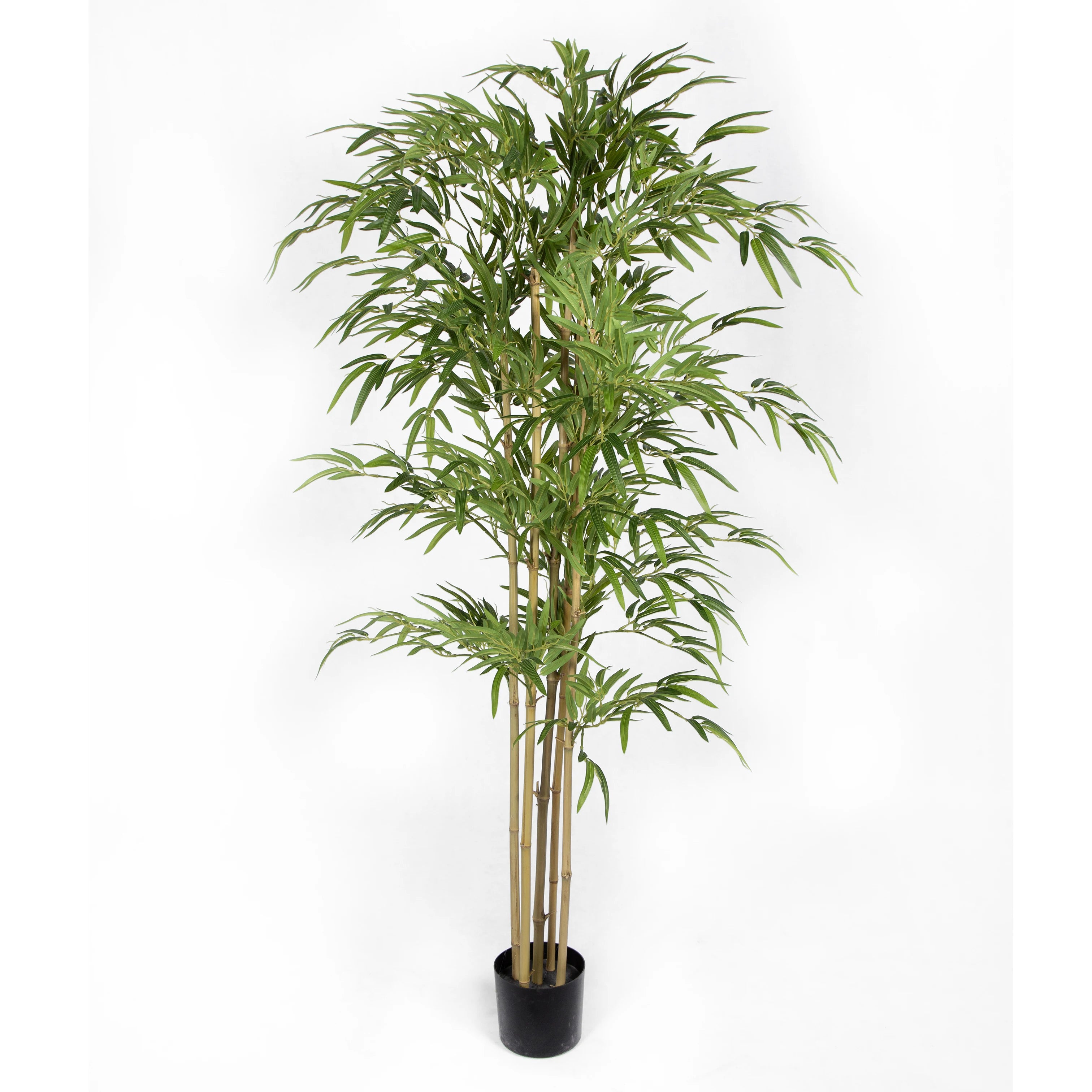Factory Direct Sales Cheap Artificial Bamboo Tree Green Silk Leaves High Simulation Fake Bamboo Plant for Home Living Room Decor