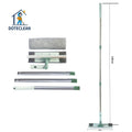 Double-sided Window Cleaner Telescopic Window Glass Mirror Cleaning PP Squeegee Wiper Stainless Steel Handle Long