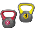 China Hot Sale Colorful Home Fitness Equipment Sand Filled Plastic Cover Cement Kettlebell