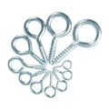 Galvanized Steel 1#-16# Small Screw Eye Pin Zinc Plated Bath Towel Eye Screw with Hanging Hooks Snake Metal Iron