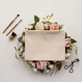 Fashion Organic Cosmetic Customize Bags Canvas Handle Personalised Black Makeup Bag