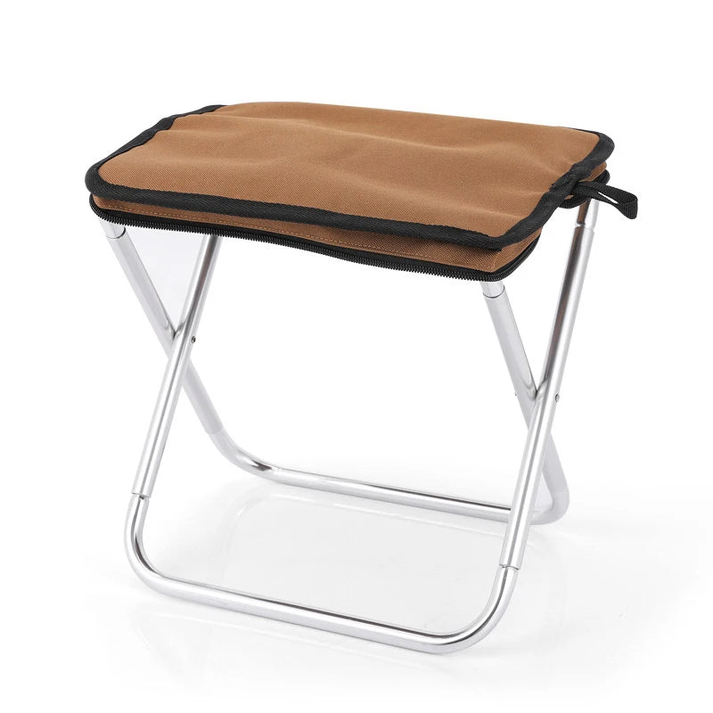 Brightbebe Portable Convenient Handbag Folding Ultralight Aluminum Garden Camping Seat Fishing Chair Modern Design